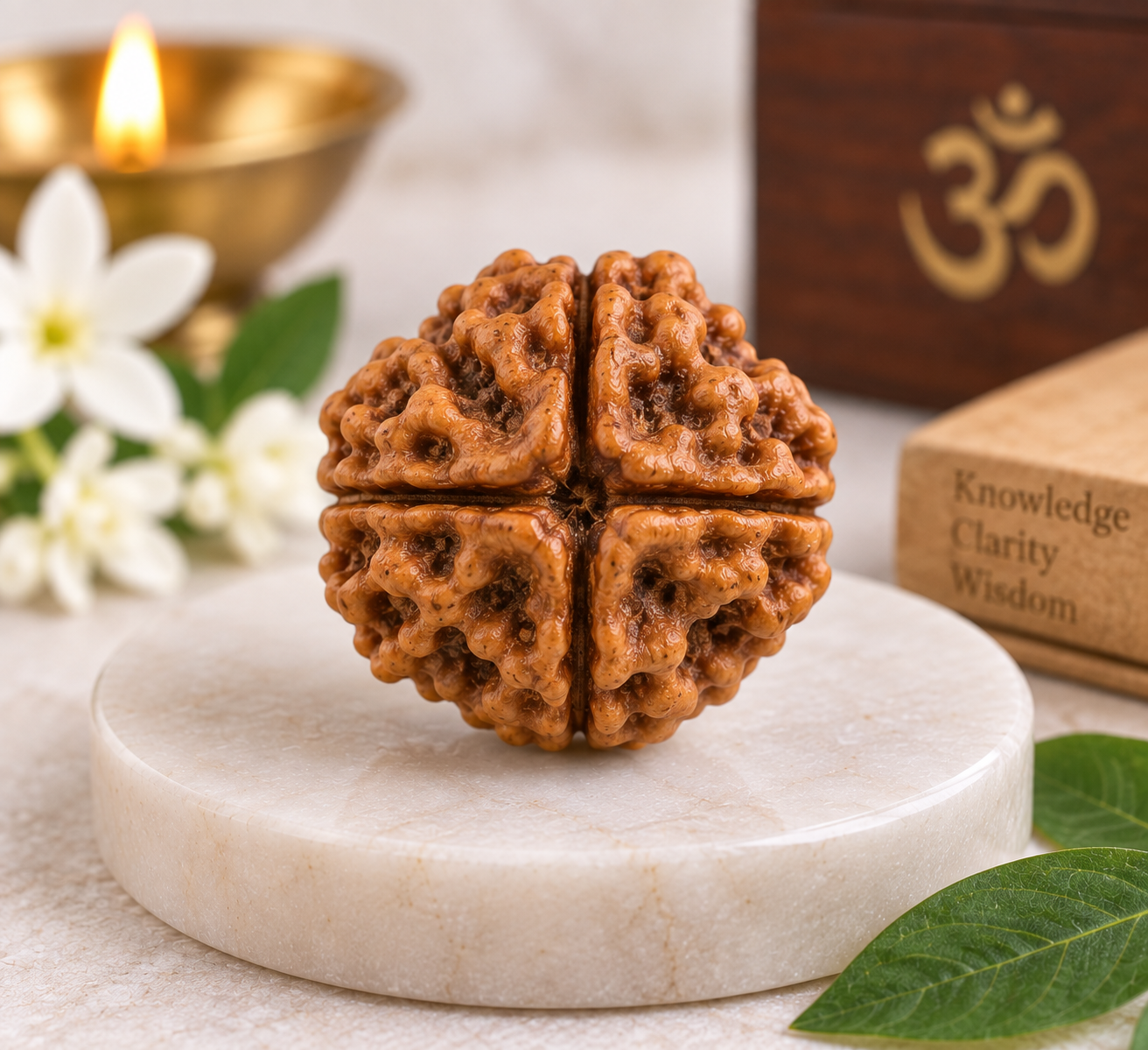 Natural 4 Mukhi Rudraksha