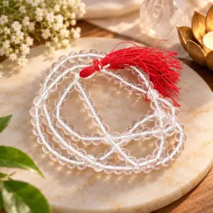 Clear Quartz Crystal Mala