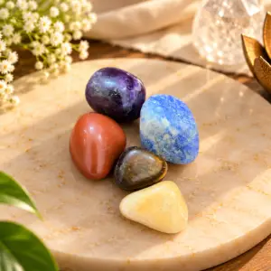 Mixed Crystal Tumbled Stone Set – 5 Pieces